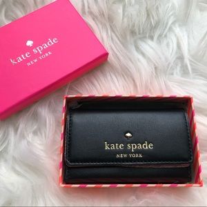 Authentic Kate Spade Brightspot Avenue Holly black card case wallet